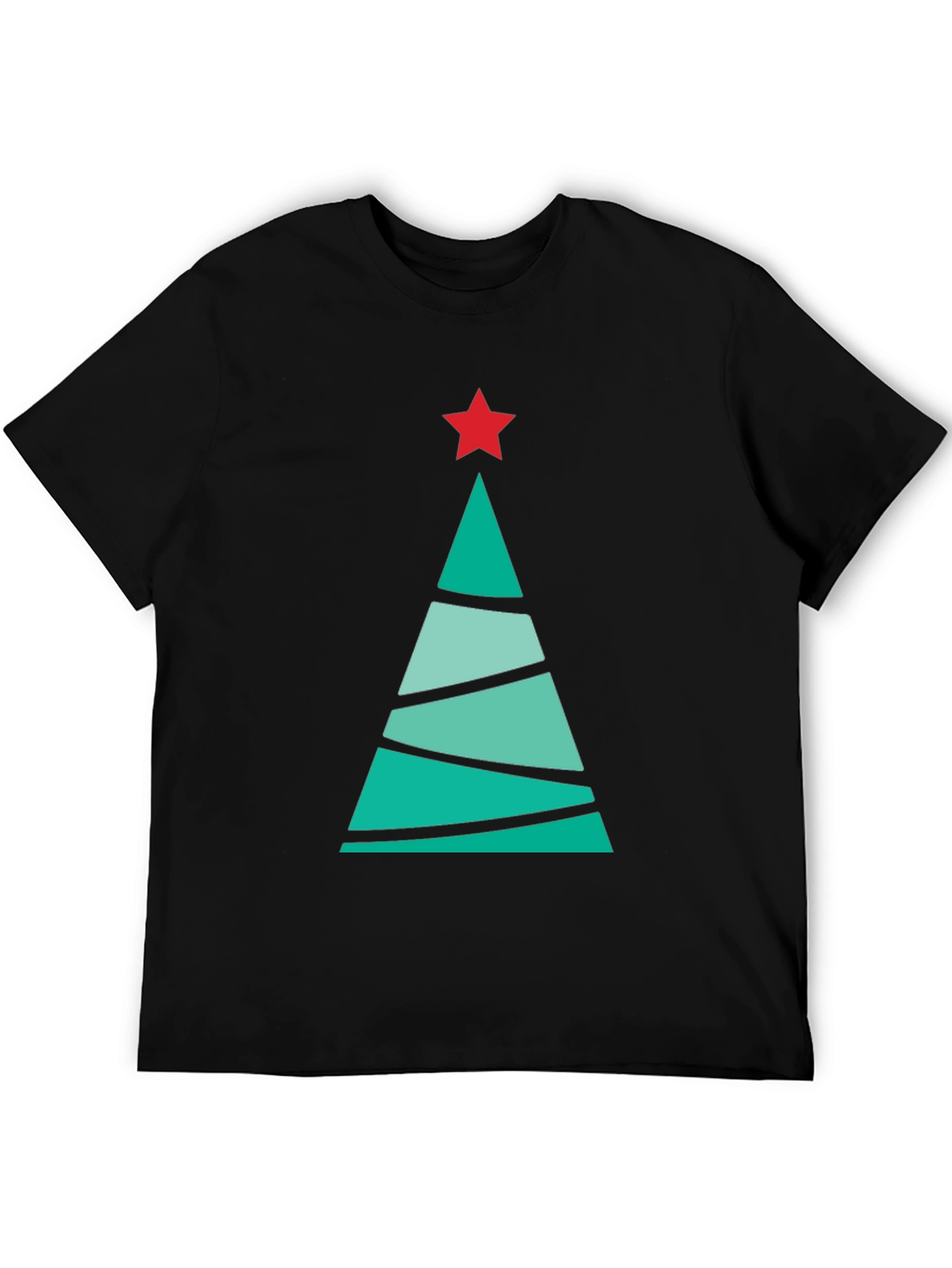 Festive Christmas Tree Graphic Tee - Holiday Cheer