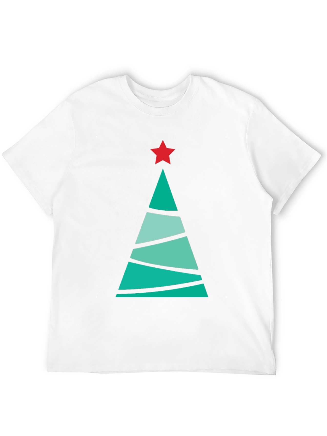 Festive Christmas Tree Graphic Tee - Holiday Cheer