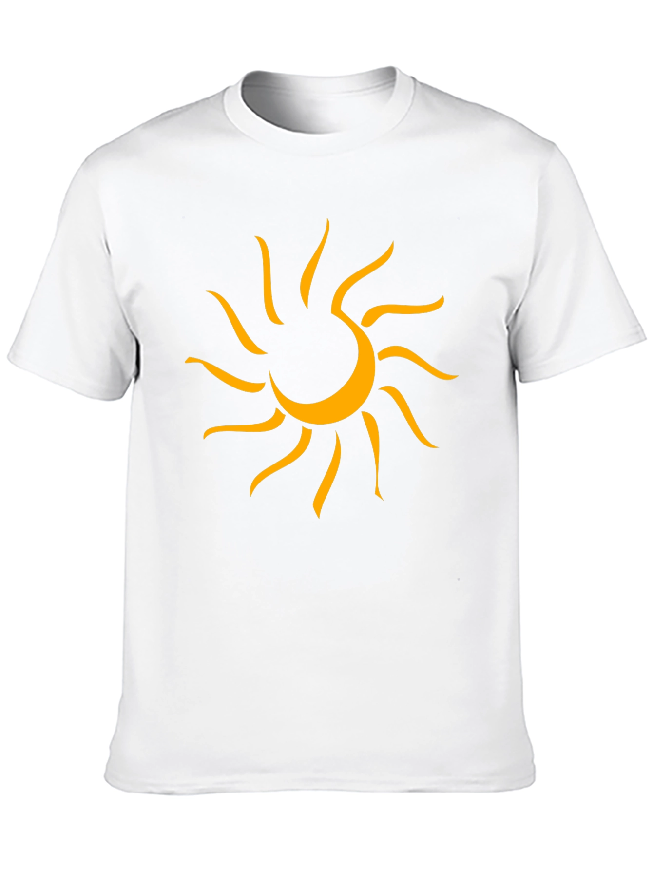 Graphic Sun Tee - Mens Black Cotton T-Shirt