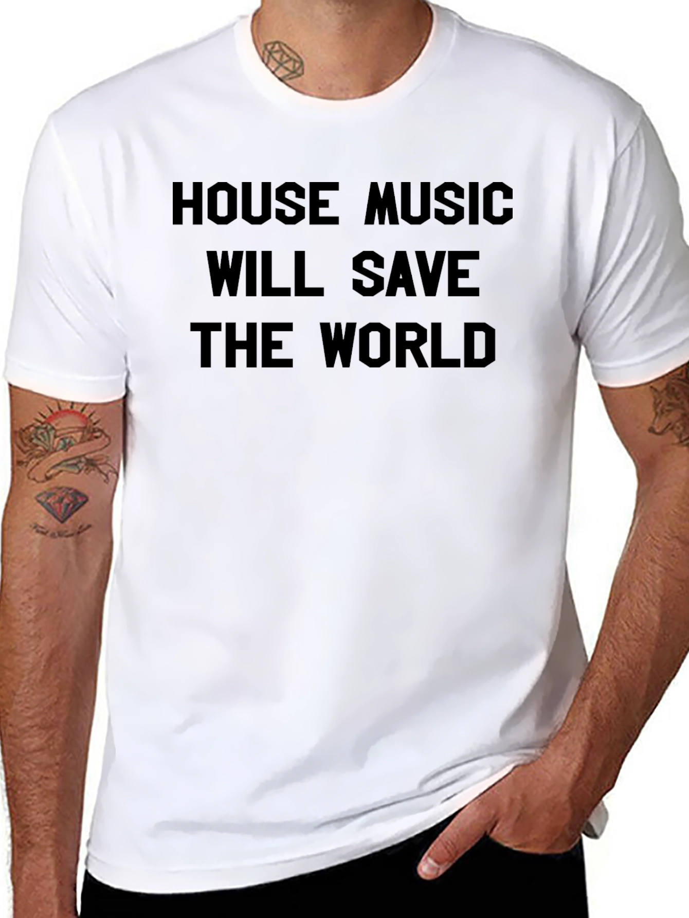 House Music Will Save The World Graphic Tee
