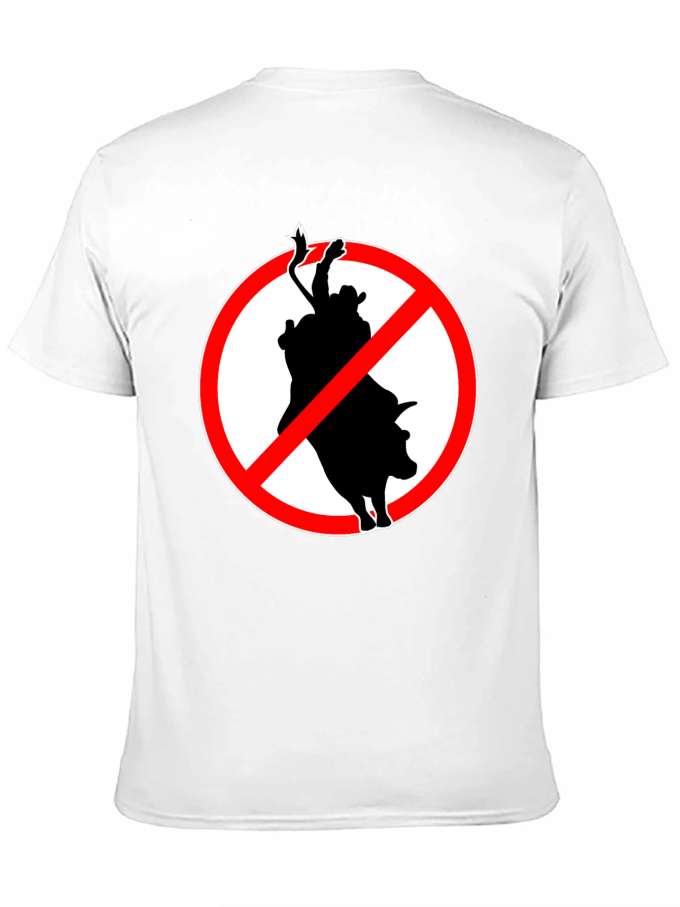 No Bull Riding T-Shirt: Black Graphic Tee