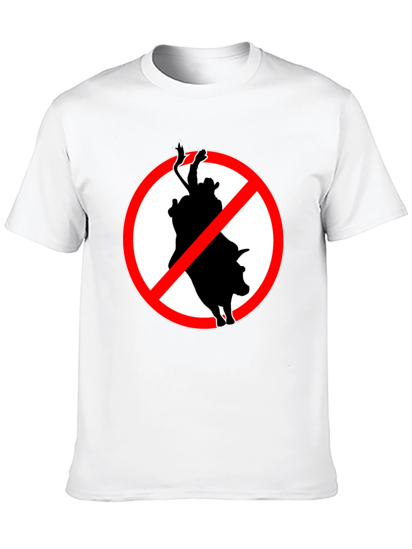 No Bull Riding T-Shirt: Black Graphic Tee