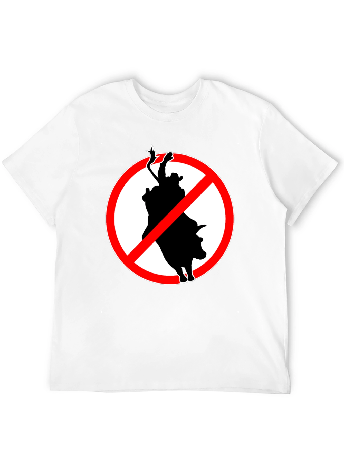 No Bull Riding T-Shirt: Black Graphic Tee