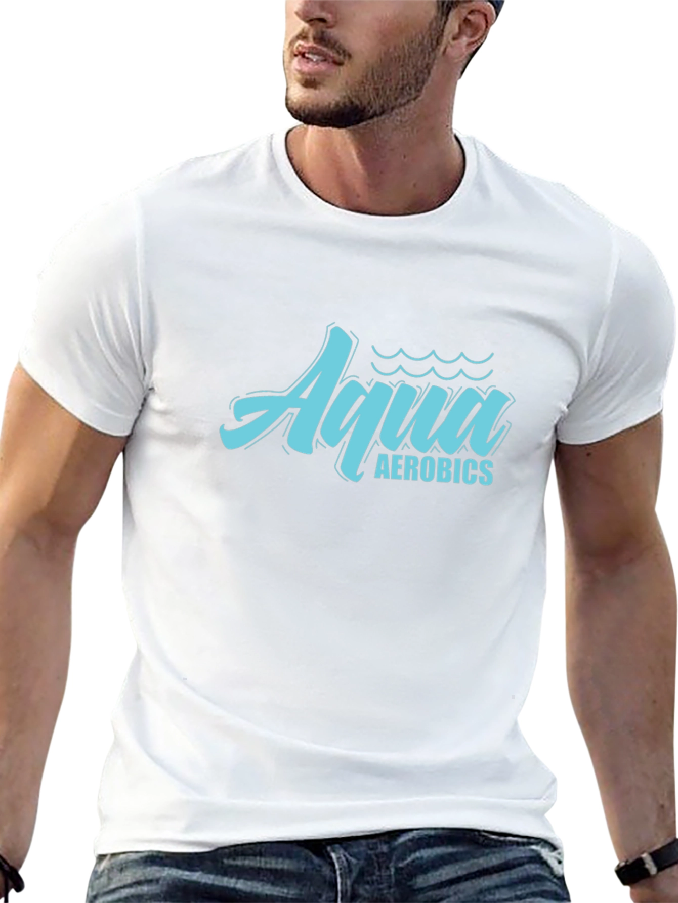 Aqua Aerobics Black T-Shirt