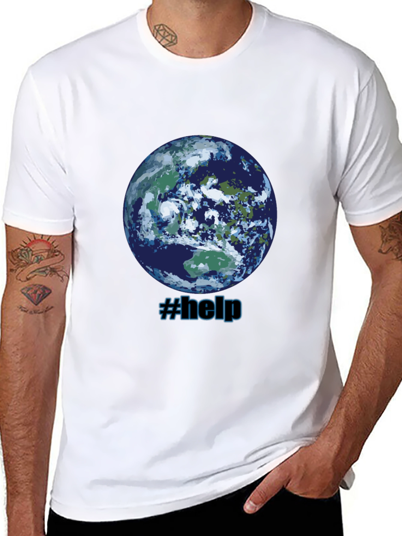 Earth Graphic Tee - Help Save the Planet