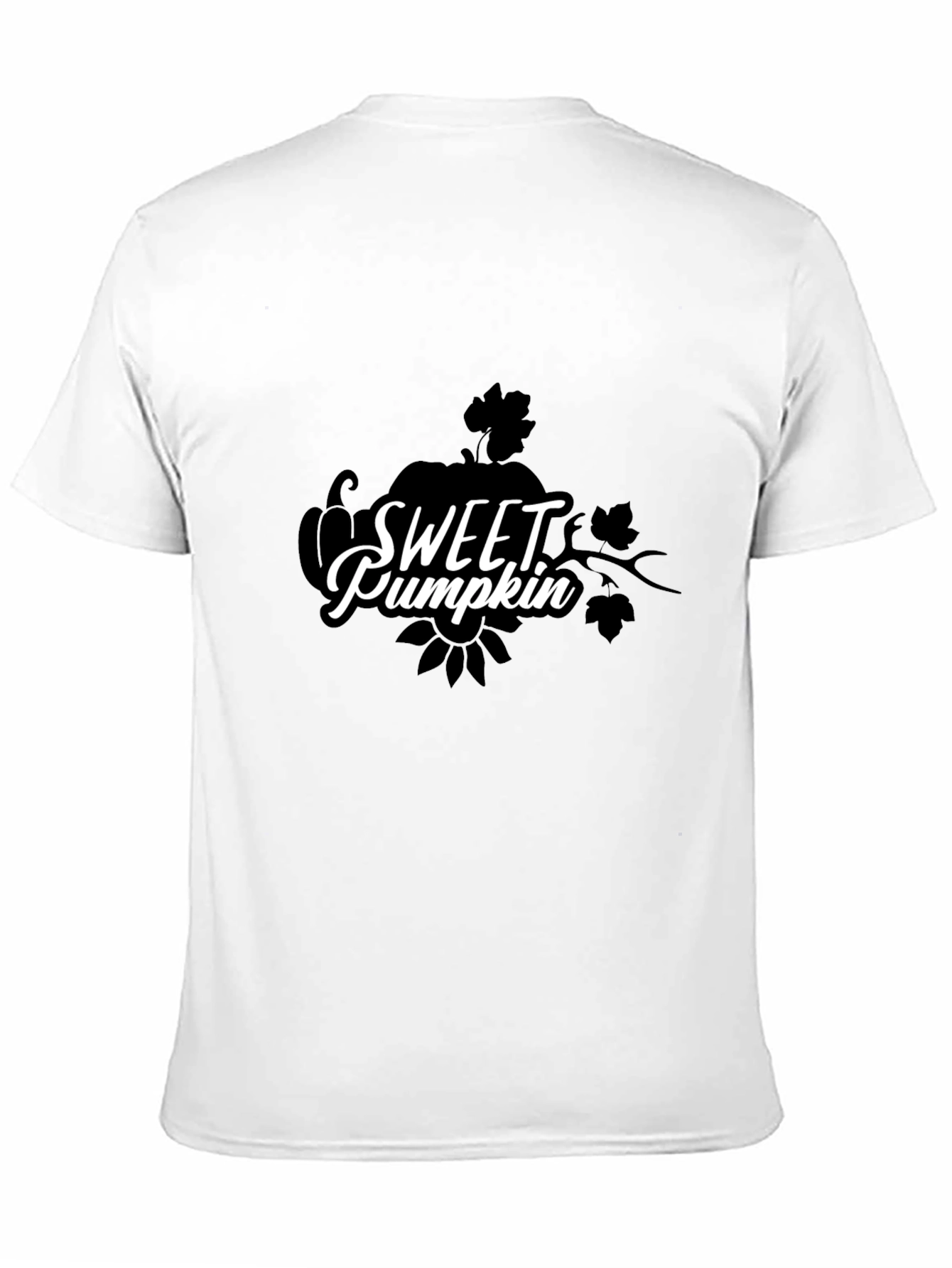Sweet Pumpkin Graphic Black T-Shirt