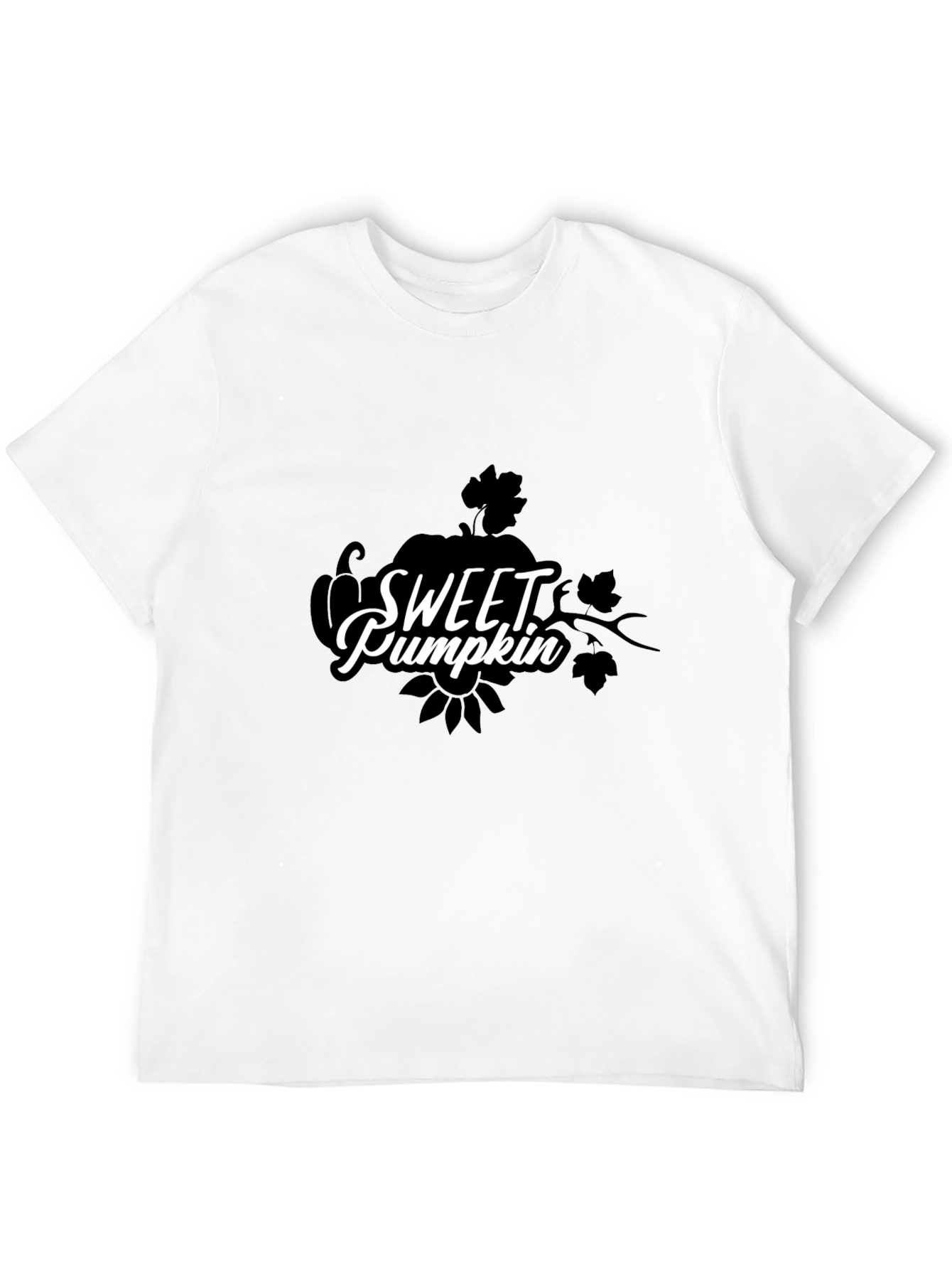 Sweet Pumpkin Graphic Black T-Shirt