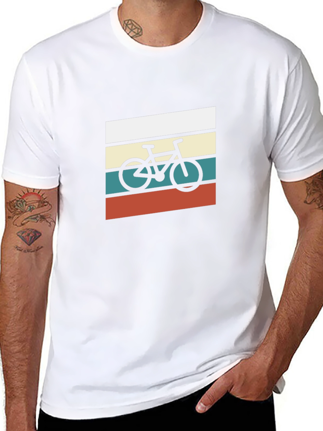 Retro Bicycle Graphic Tee - Cool & Comfortable