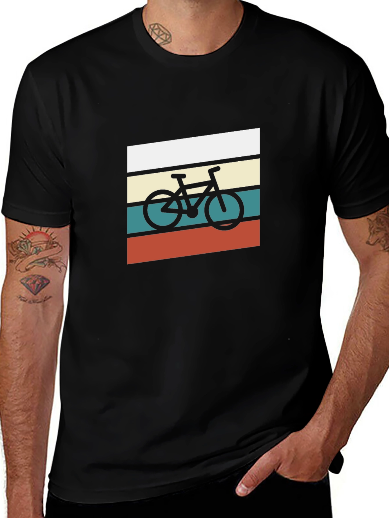 Retro Bicycle Graphic Tee - Cool & Comfortable
