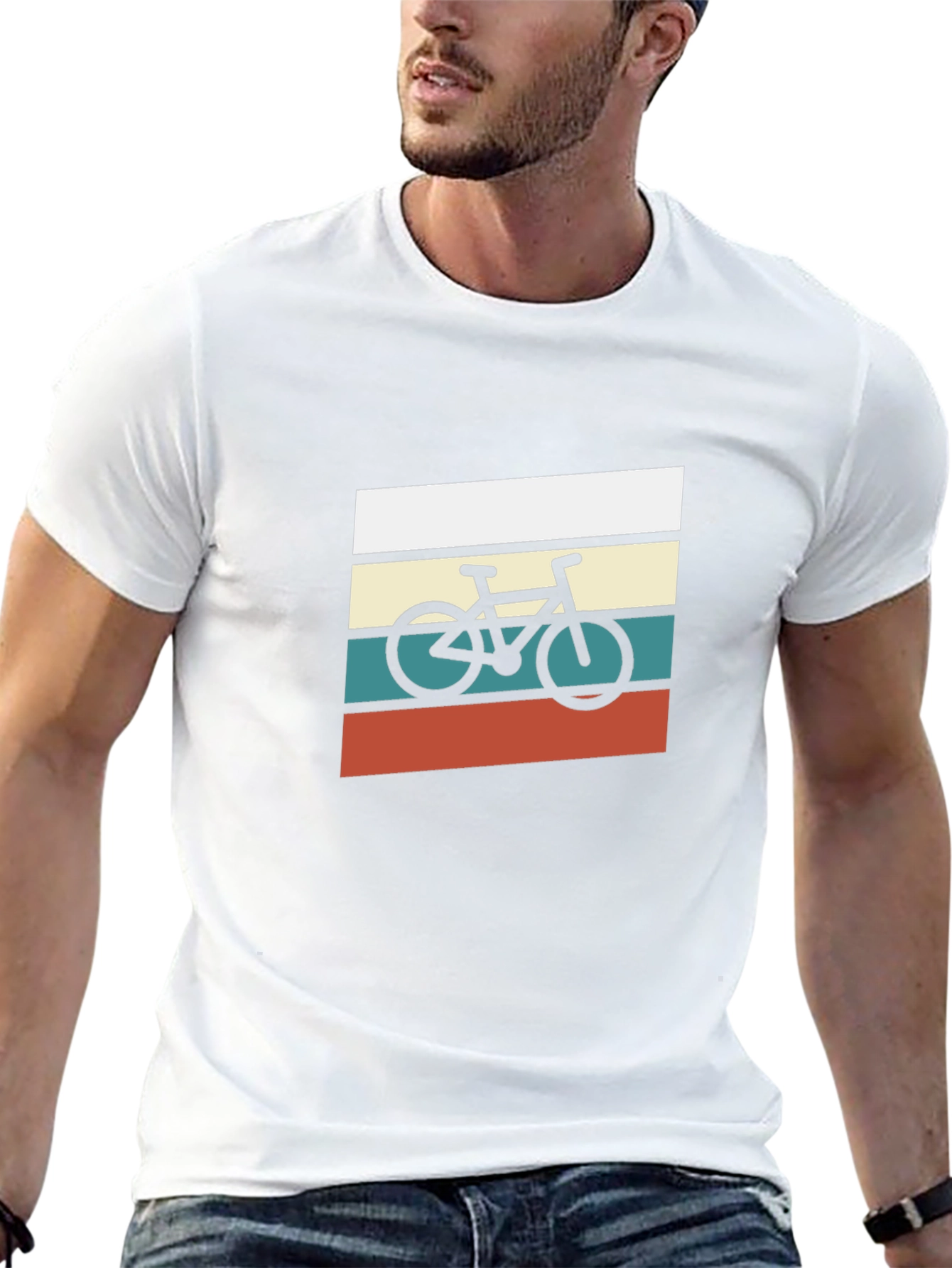 Retro Bicycle Graphic Tee - Cool & Comfortable