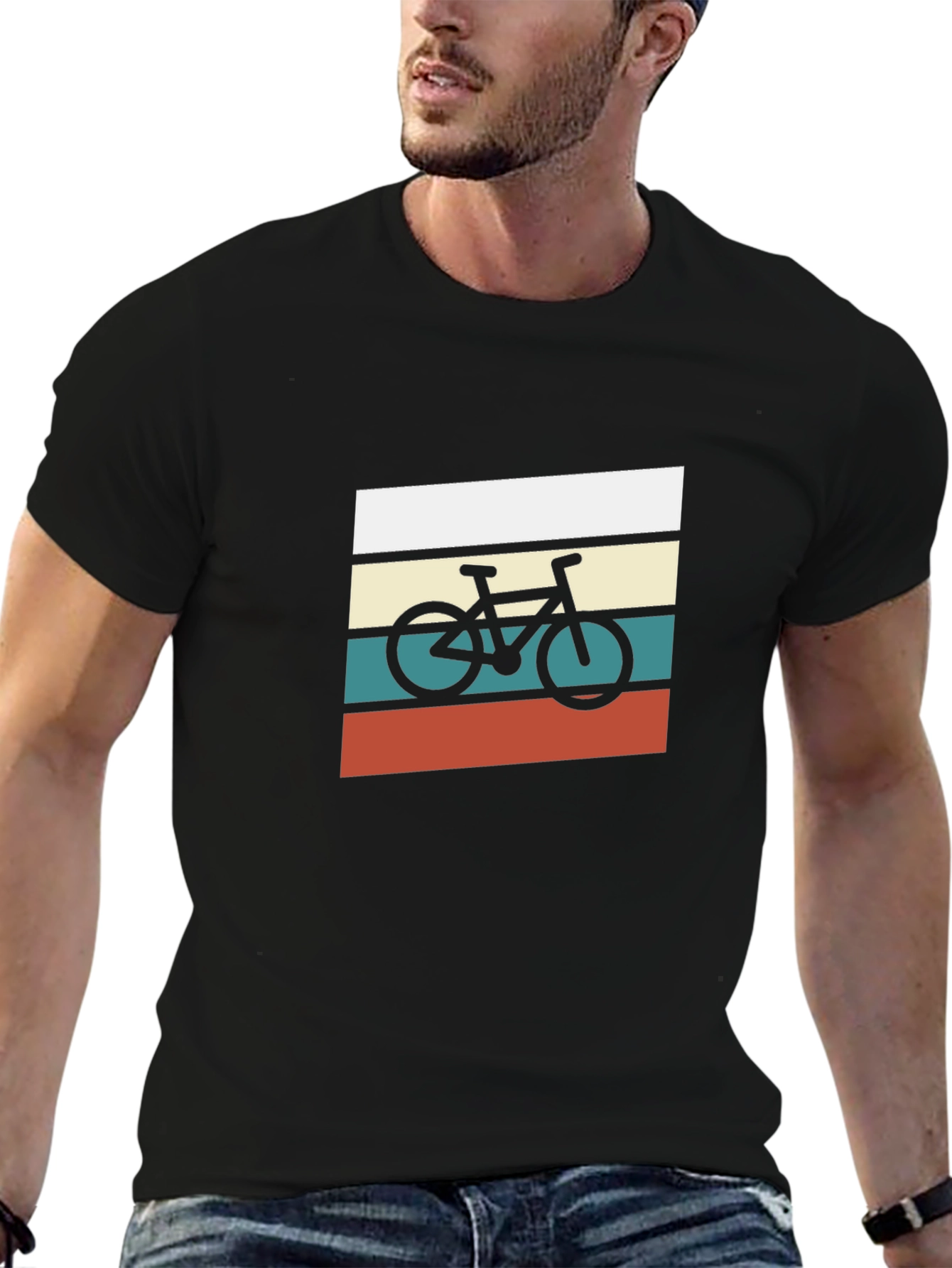 Retro Bicycle Graphic Tee - Cool & Comfortable