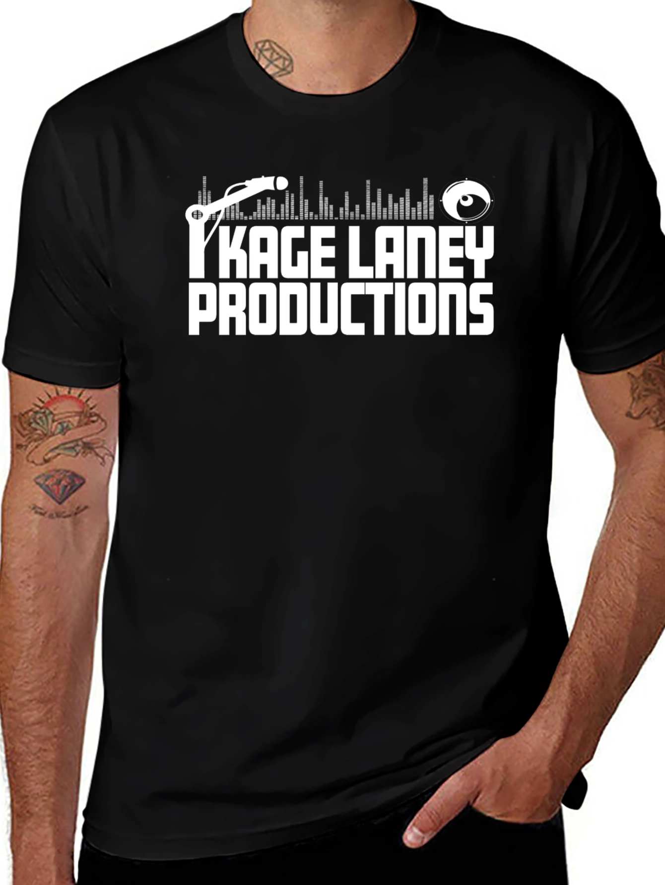Kage Laney Productions Black Graphic Tee