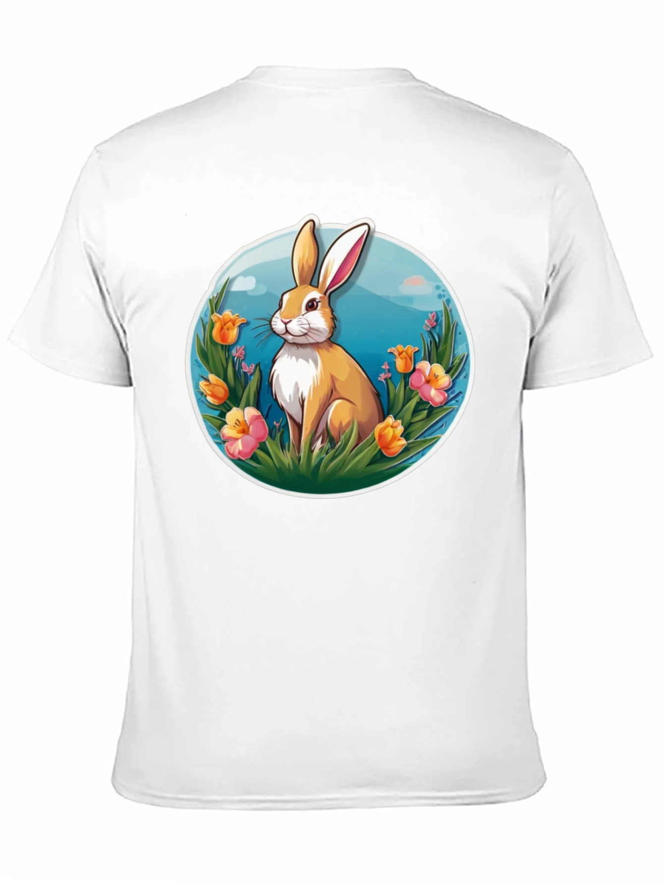 Easter Bunny Graphic T-Shirt - Black