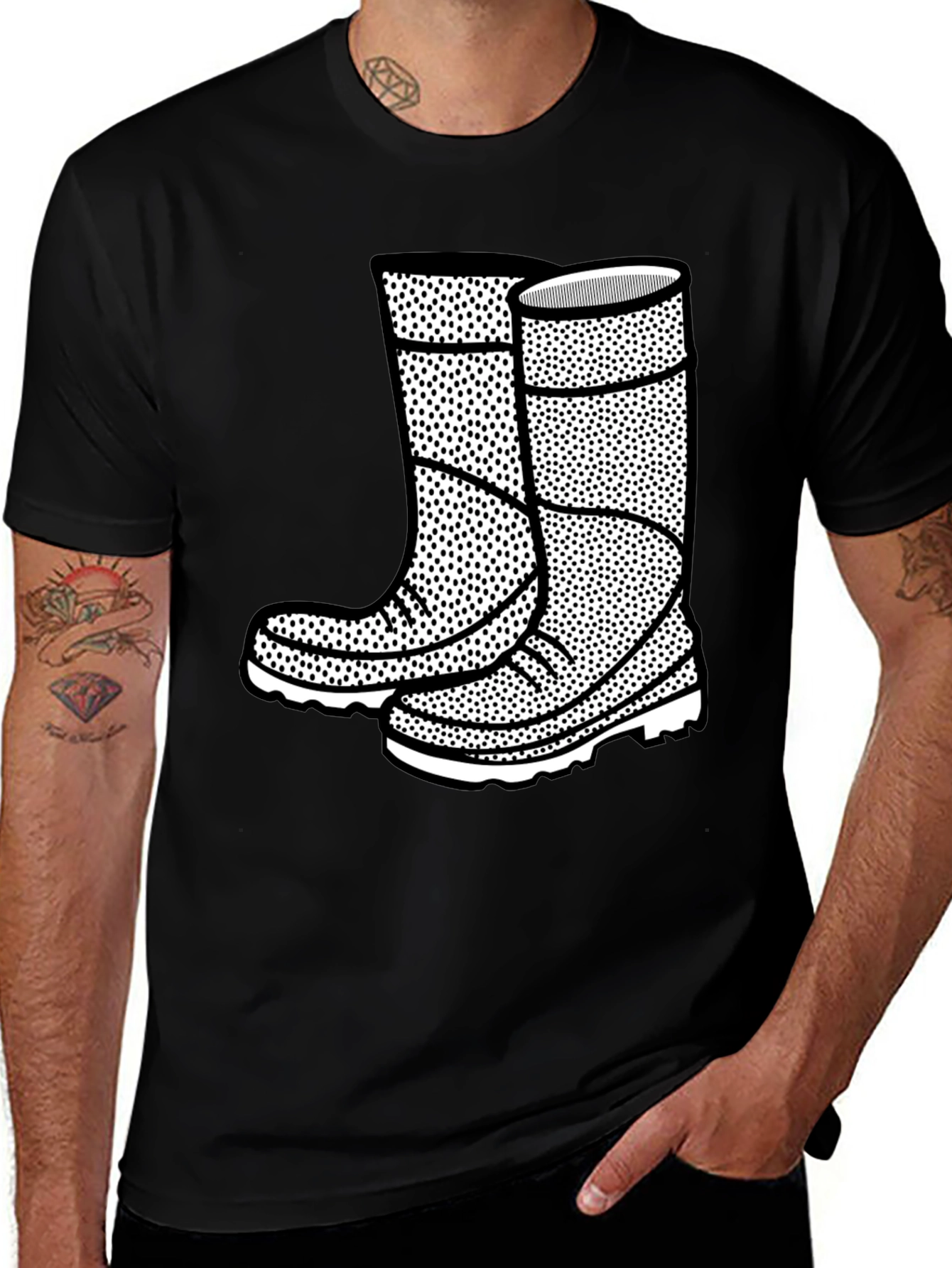 Graphic Tee: Rain Boots Design