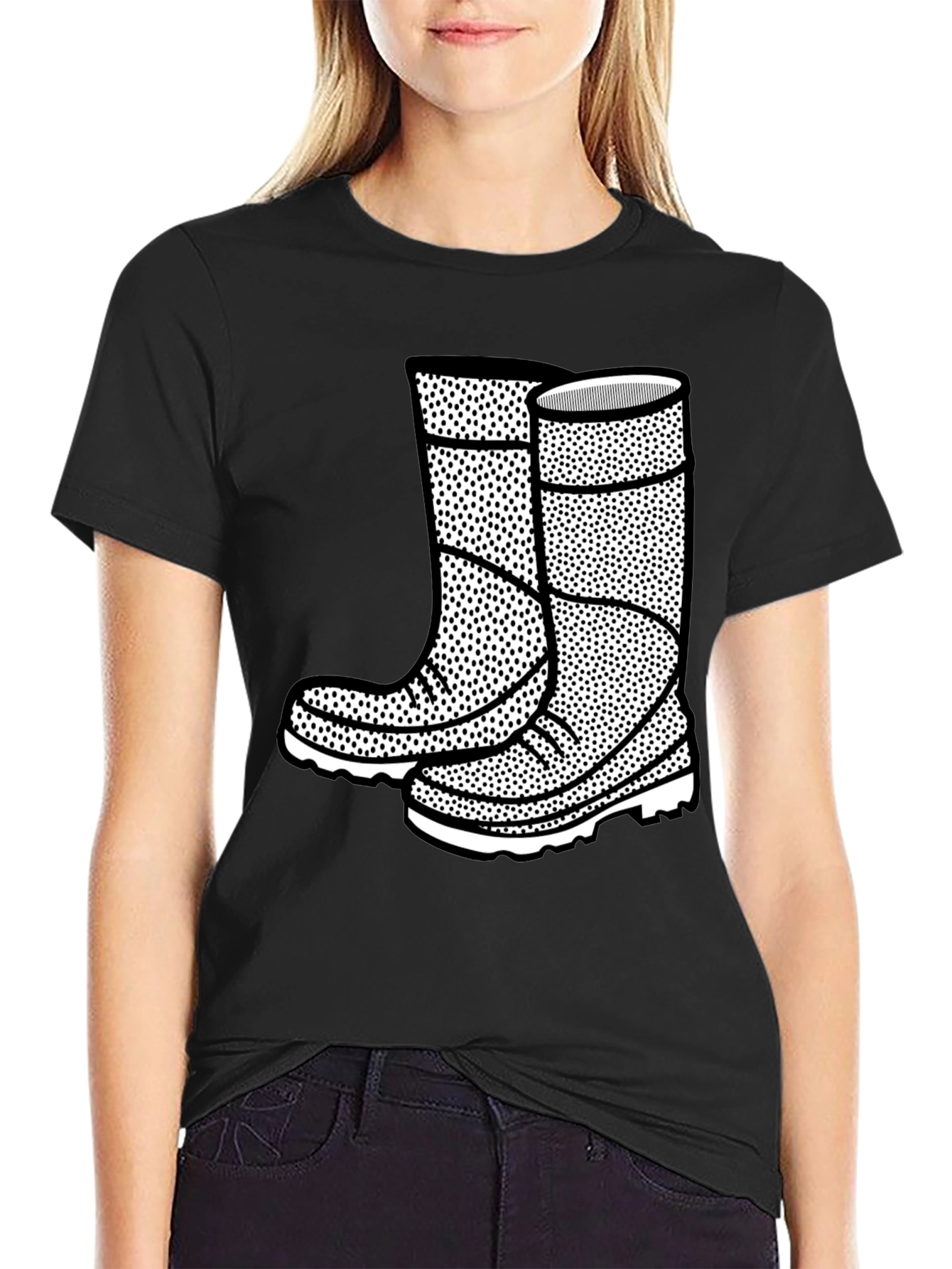 Graphic Tee: Rain Boots Design