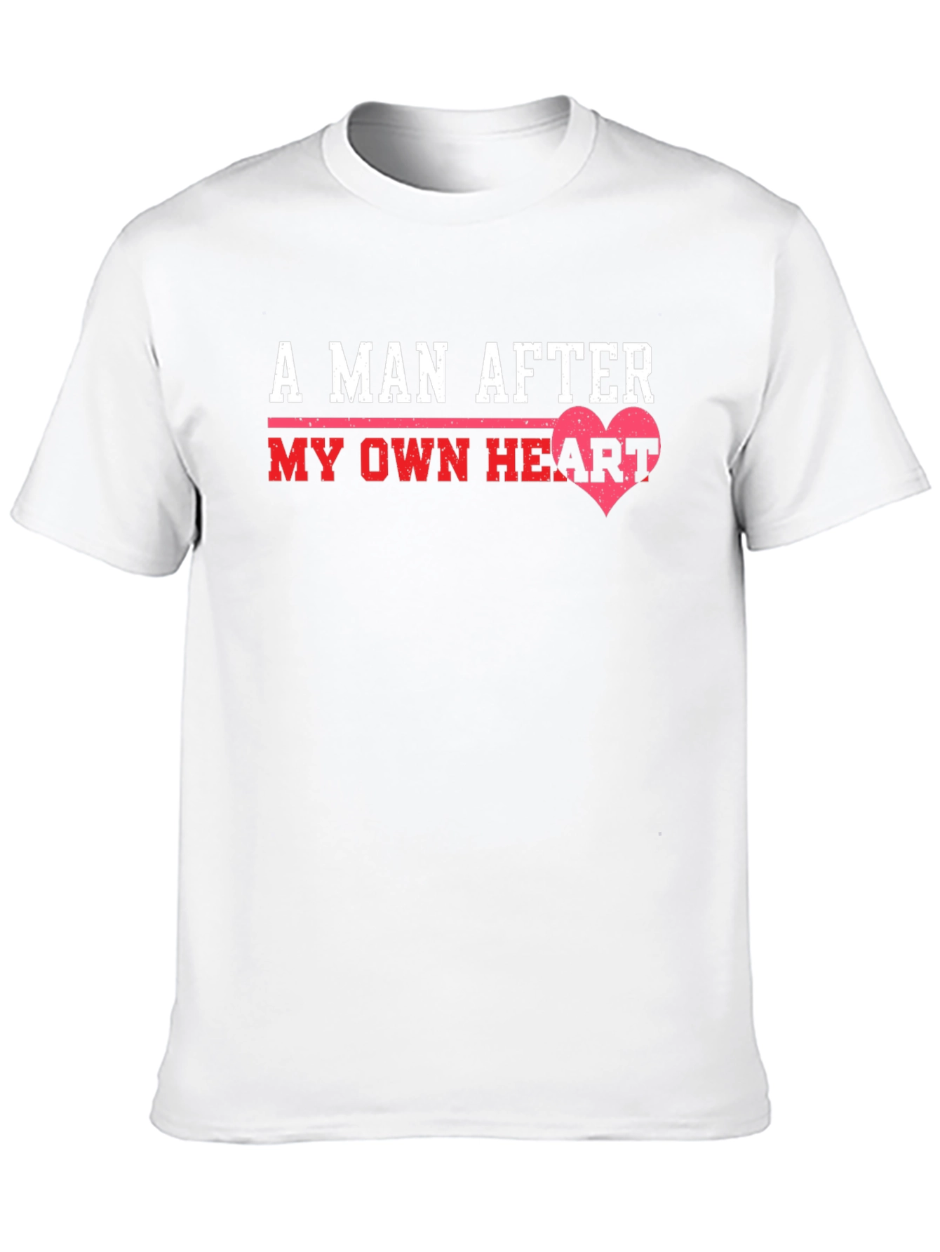 A Man After My Own Heart Black Graphic Tee