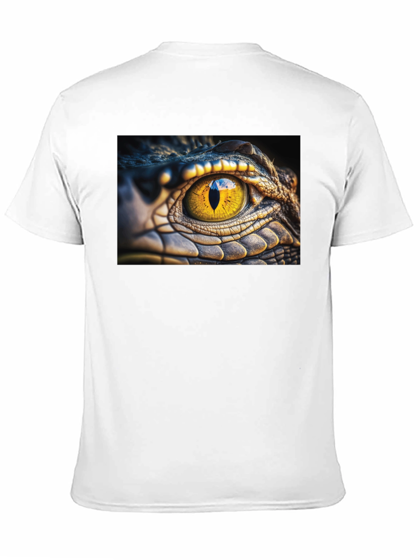Crocodile Eye Graphic T-Shirt - Unique Animal Print