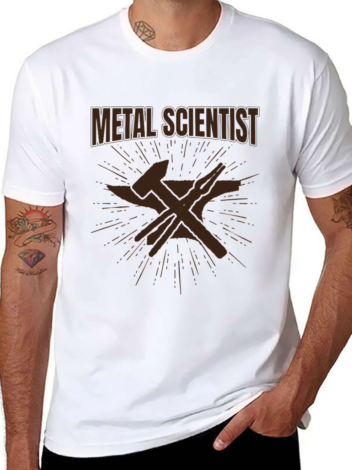 Metal Scientist T-Shirt - Black Graphic Tee