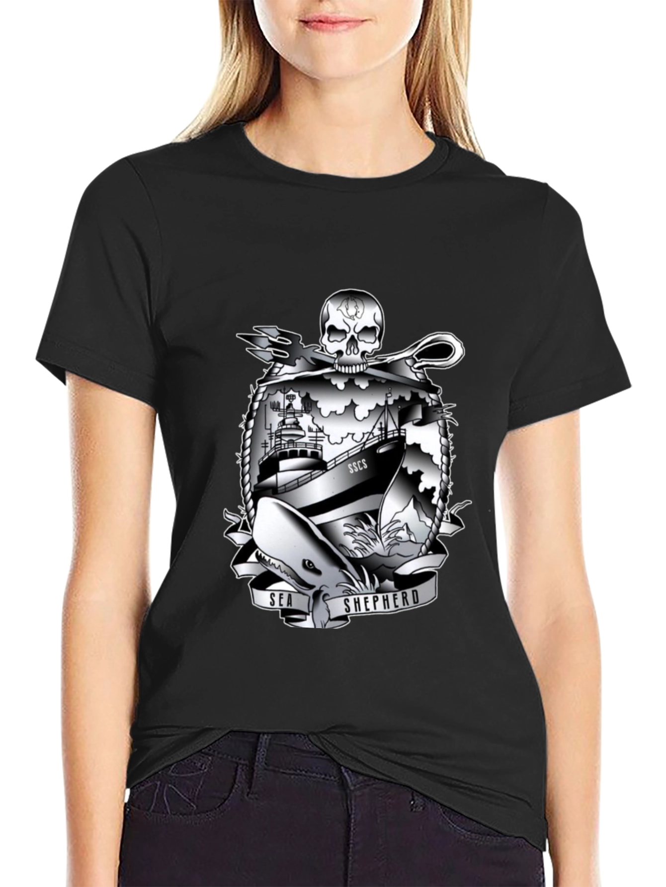 Sea Shepherd Graphic T-Shirt - Black