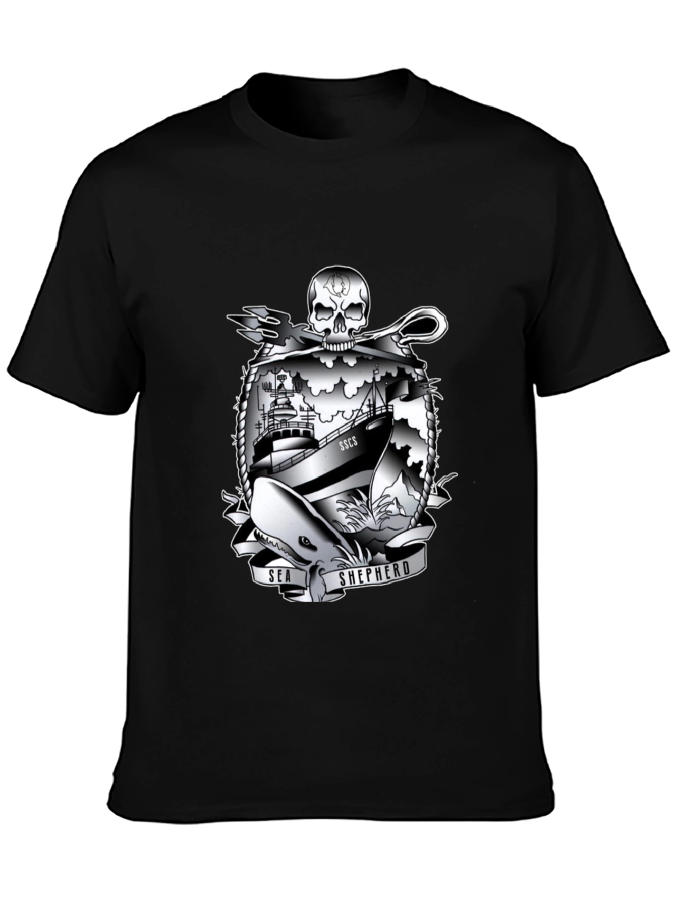 Sea Shepherd Graphic T-Shirt - Black