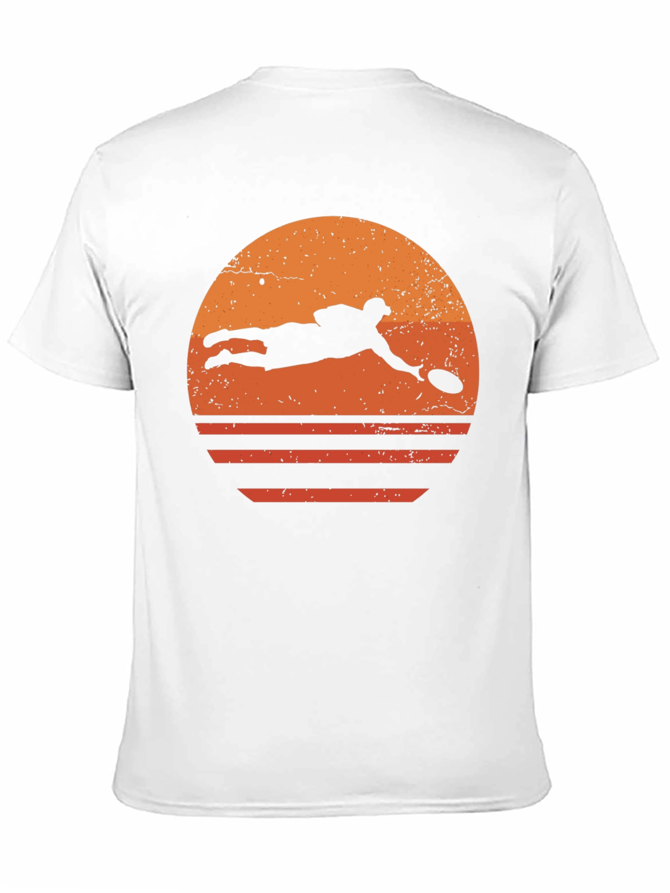 Retro Ultimate Frisbee Sunset T-Shirt