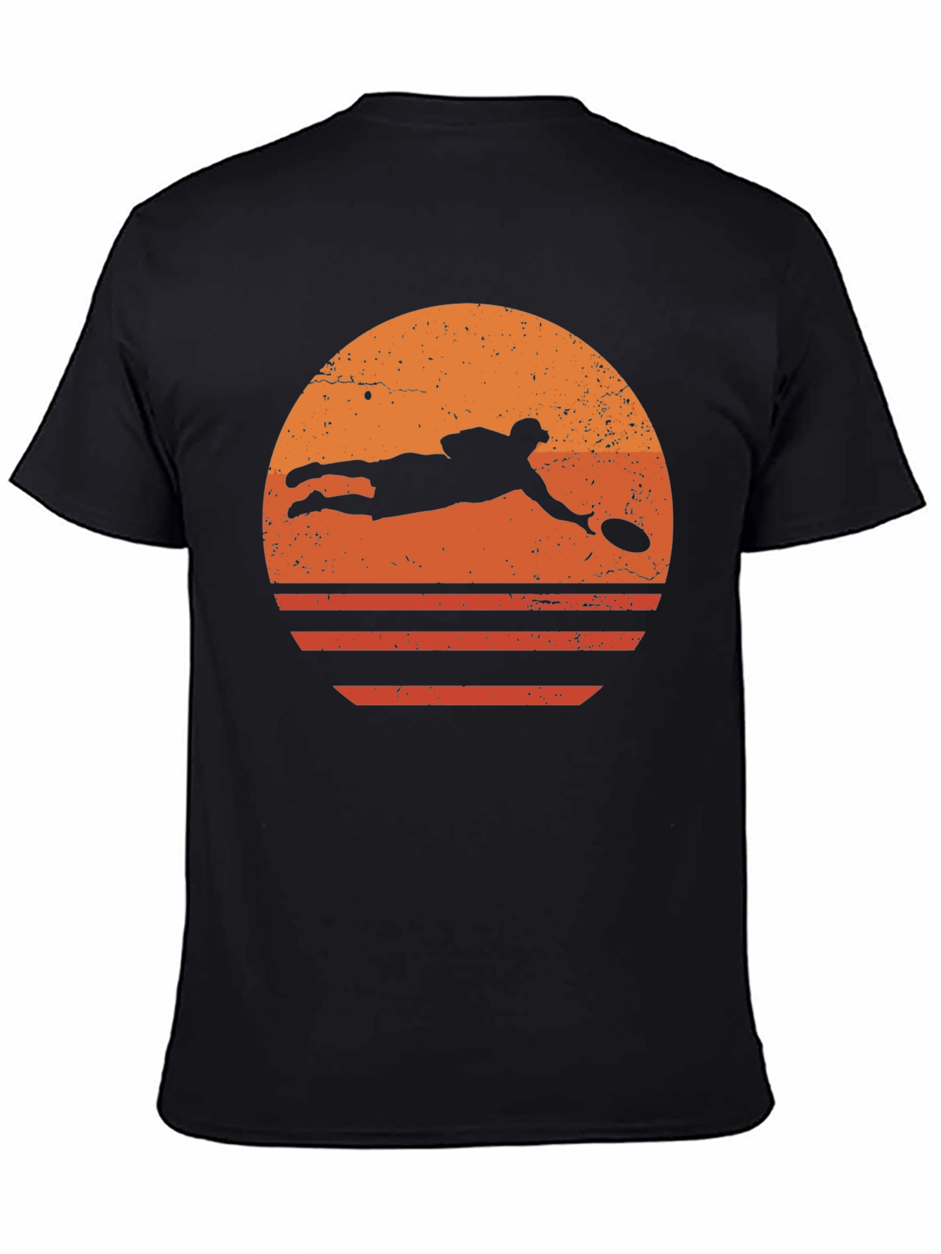 Retro Ultimate Frisbee Sunset T-Shirt