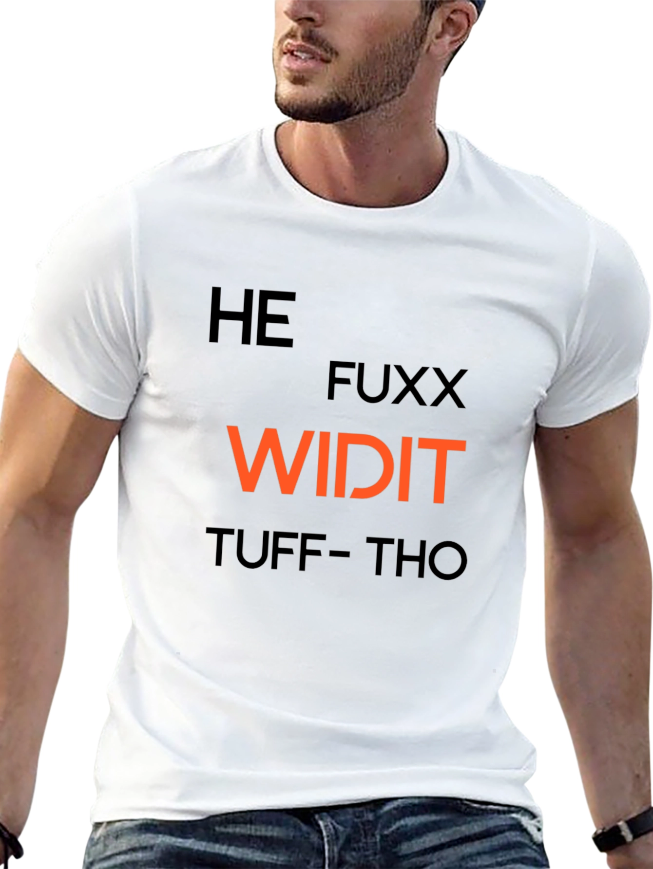 Edgy Graphic Print Mens T-Shirt