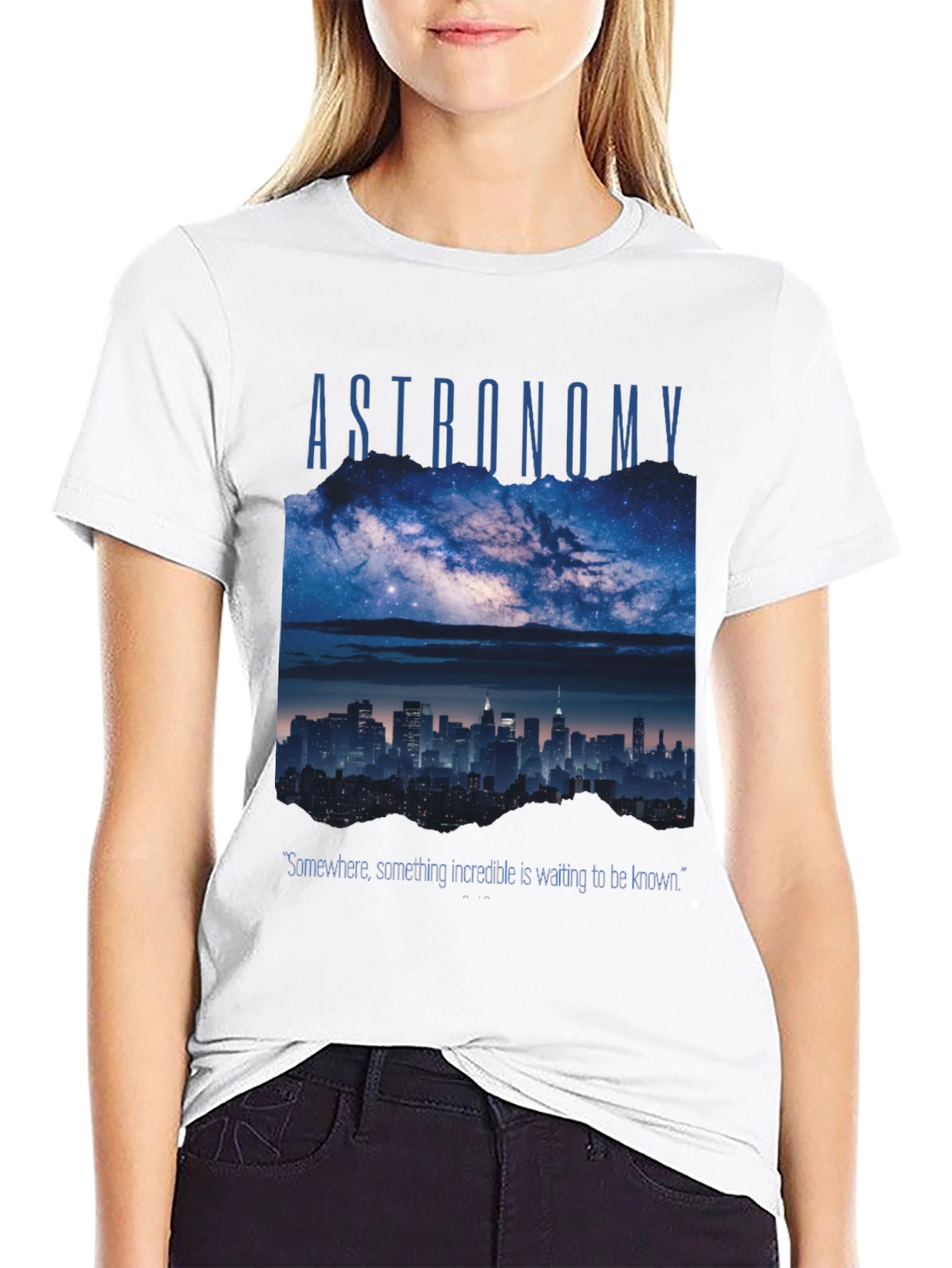 Astronomy Cityscape Graphic T-Shirt
