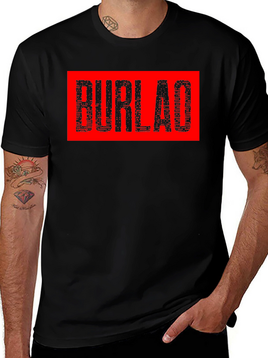 BURLAO Graphic Tee - Mens Black T-Shirt