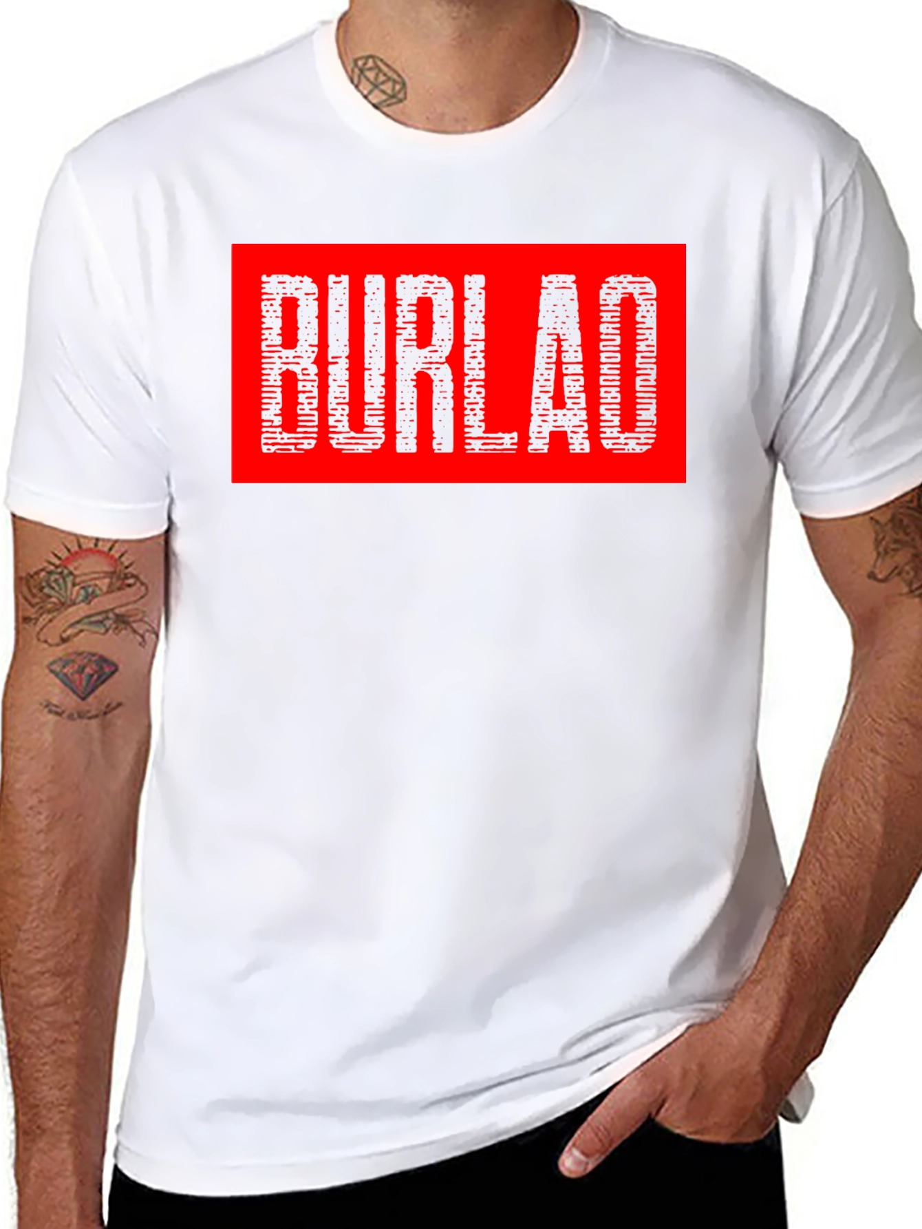 BURLAO Graphic Tee - Mens Black T-Shirt