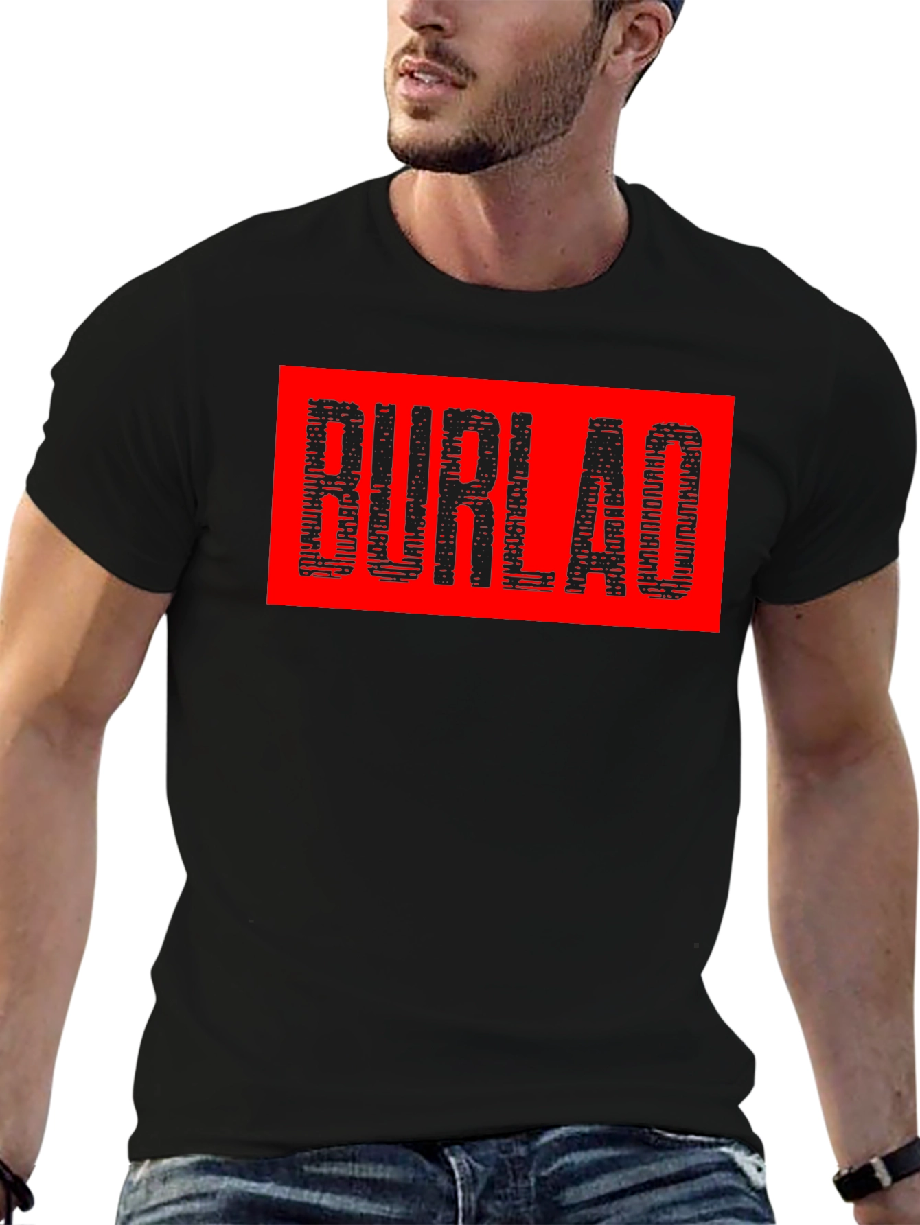 BURLAO Graphic Tee - Mens Black T-Shirt