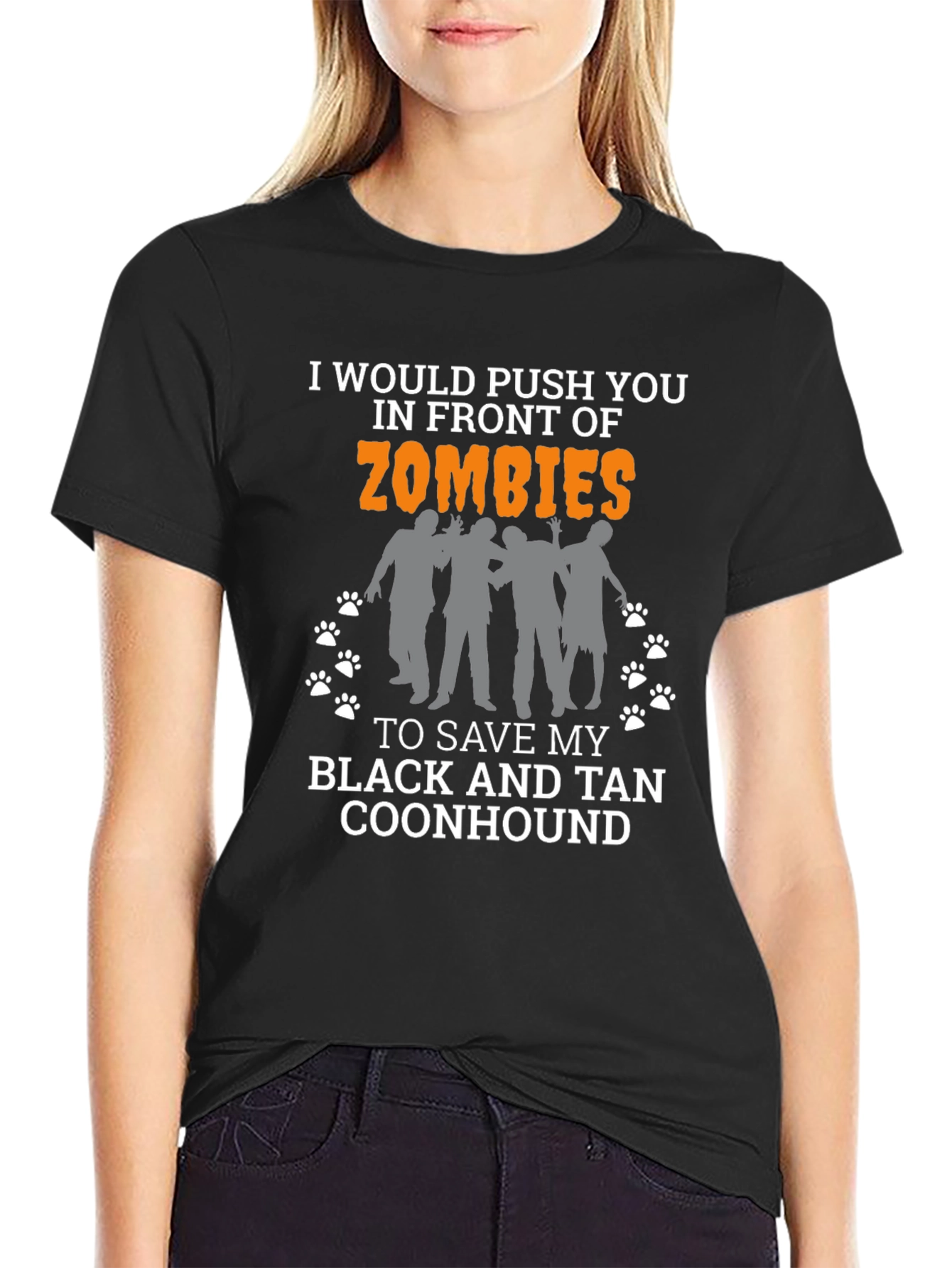Zombie Coonhound T-Shirt - Funny Dog Lover Tee