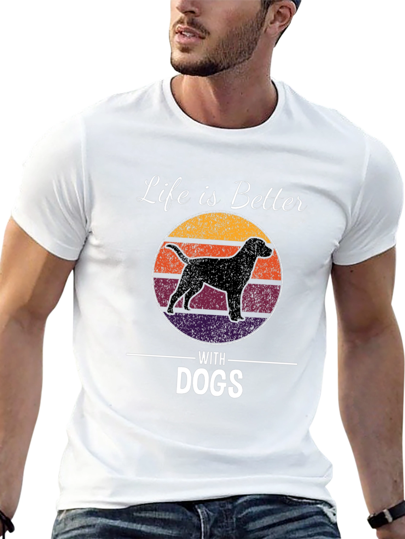 Life is Better with Dogs Graphic T-Shirt