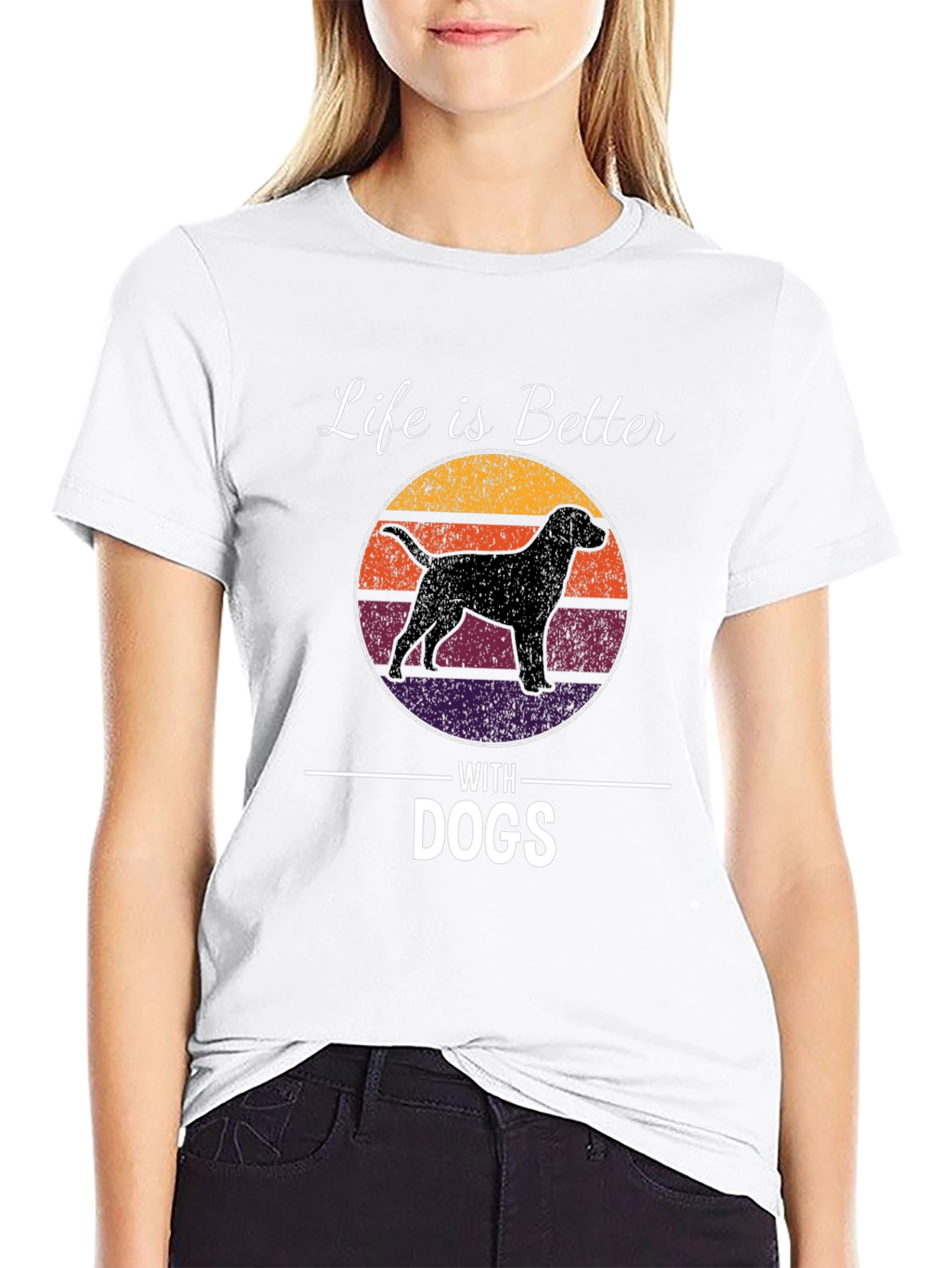 Life is Better with Dogs Graphic T-Shirt