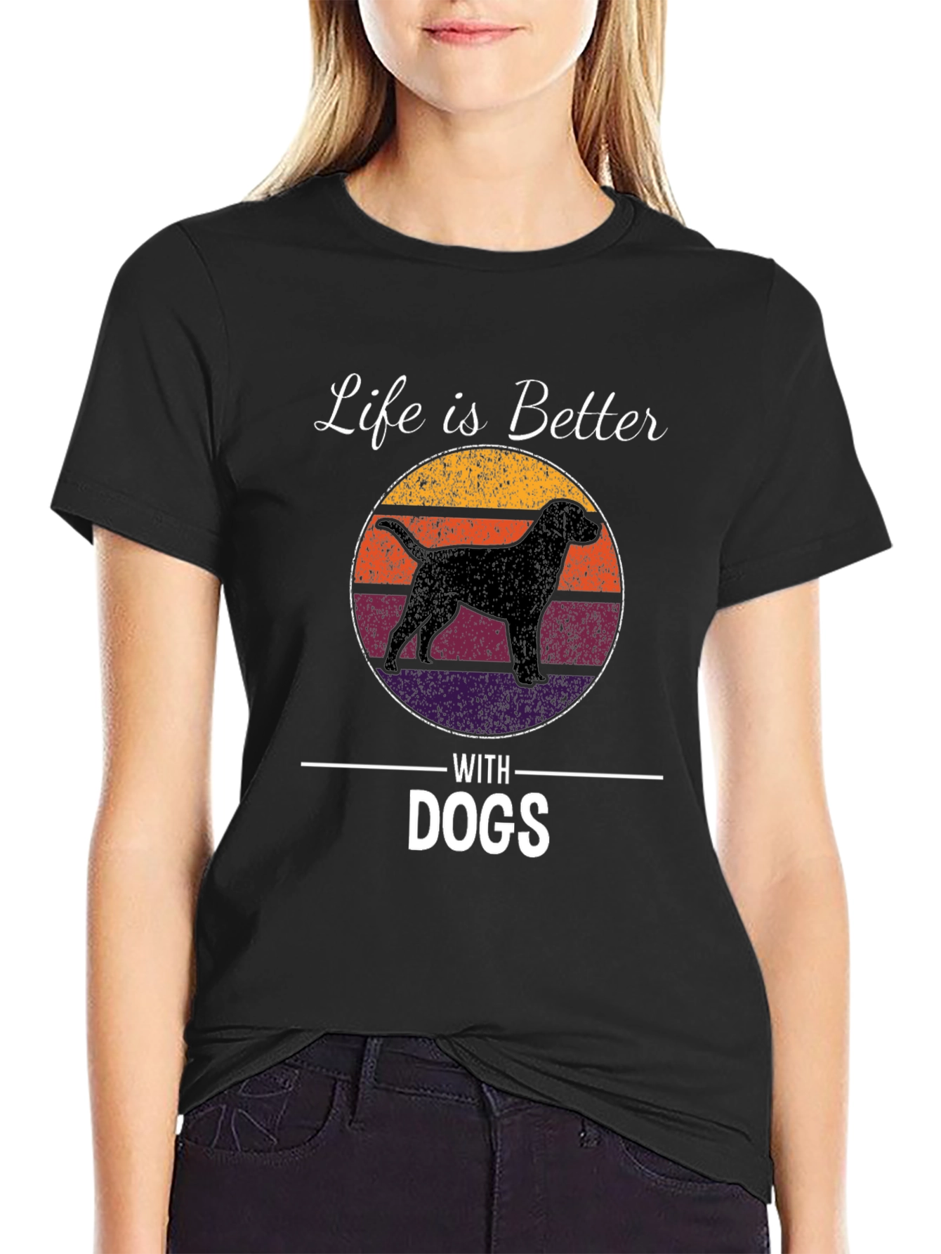Life is Better with Dogs Graphic T-Shirt