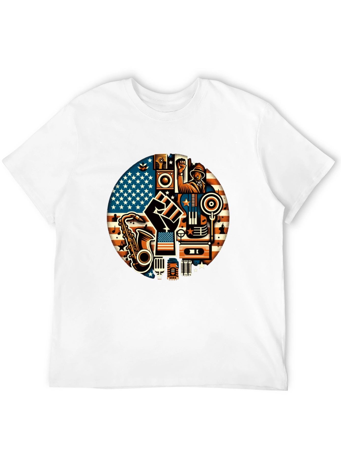 Music & Unity Graphic T-Shirt
