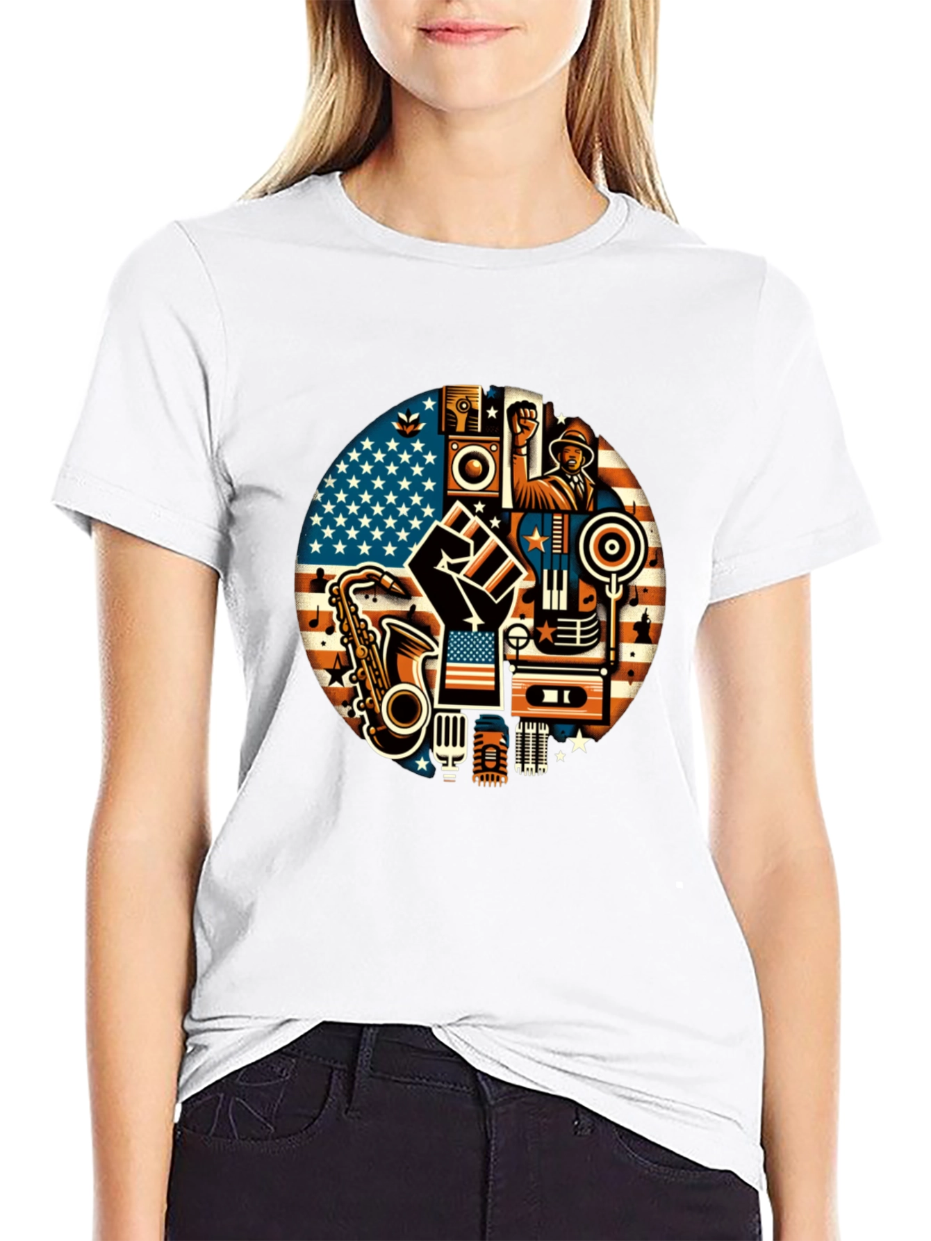 Music & Unity Graphic T-Shirt