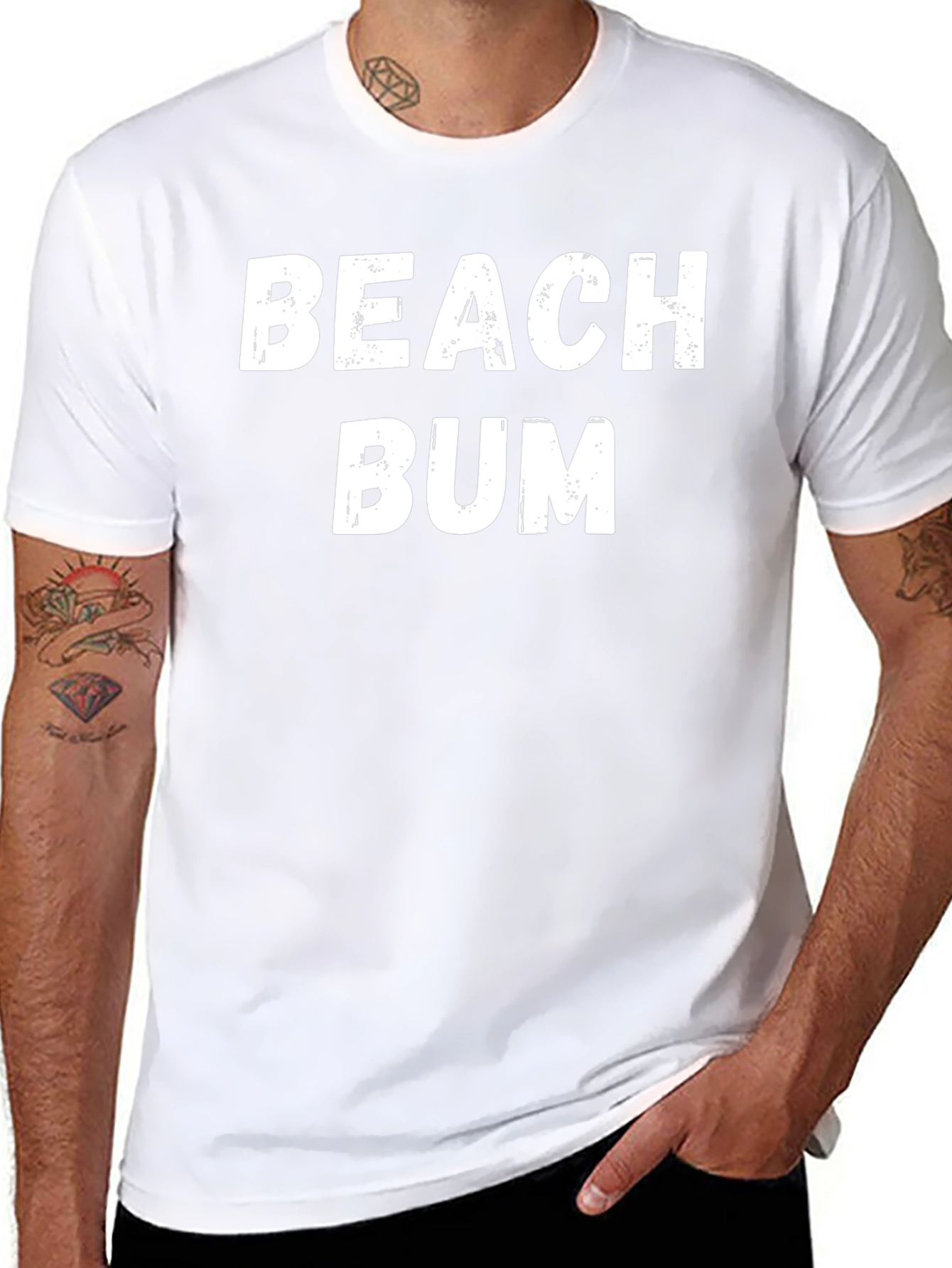 Beach Bum Black T-Shirt