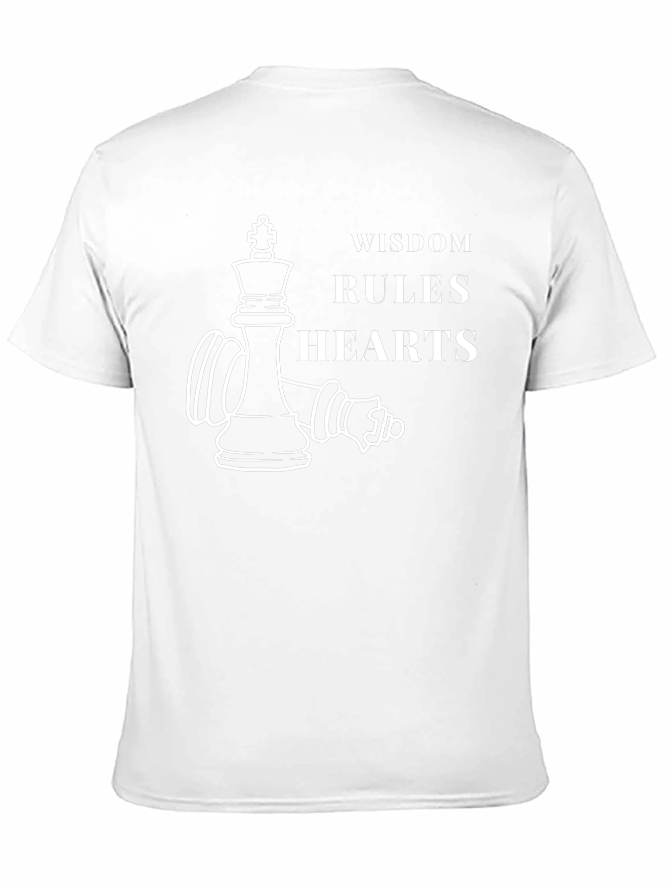 Wisdom Rules Hearts Black Graphic Tee