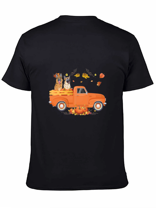 Dog in Truck Fall T-Shirt