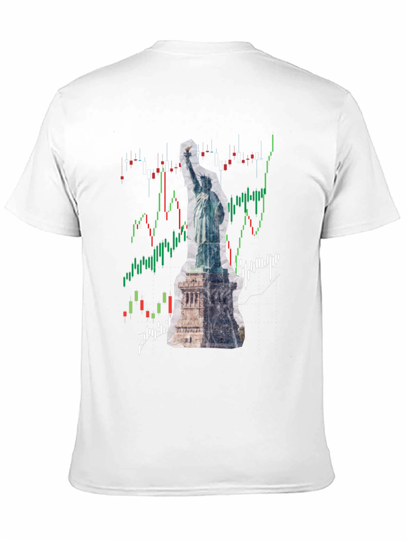 Statue of Liberty Stock Chart Graphic Tee