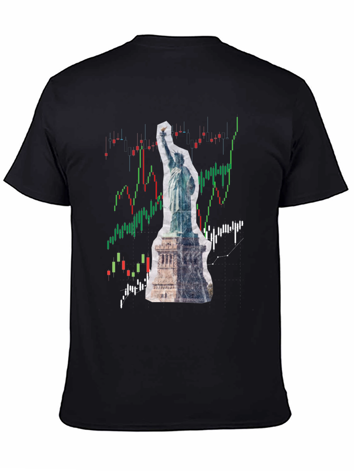 Statue of Liberty Stock Chart Graphic Tee