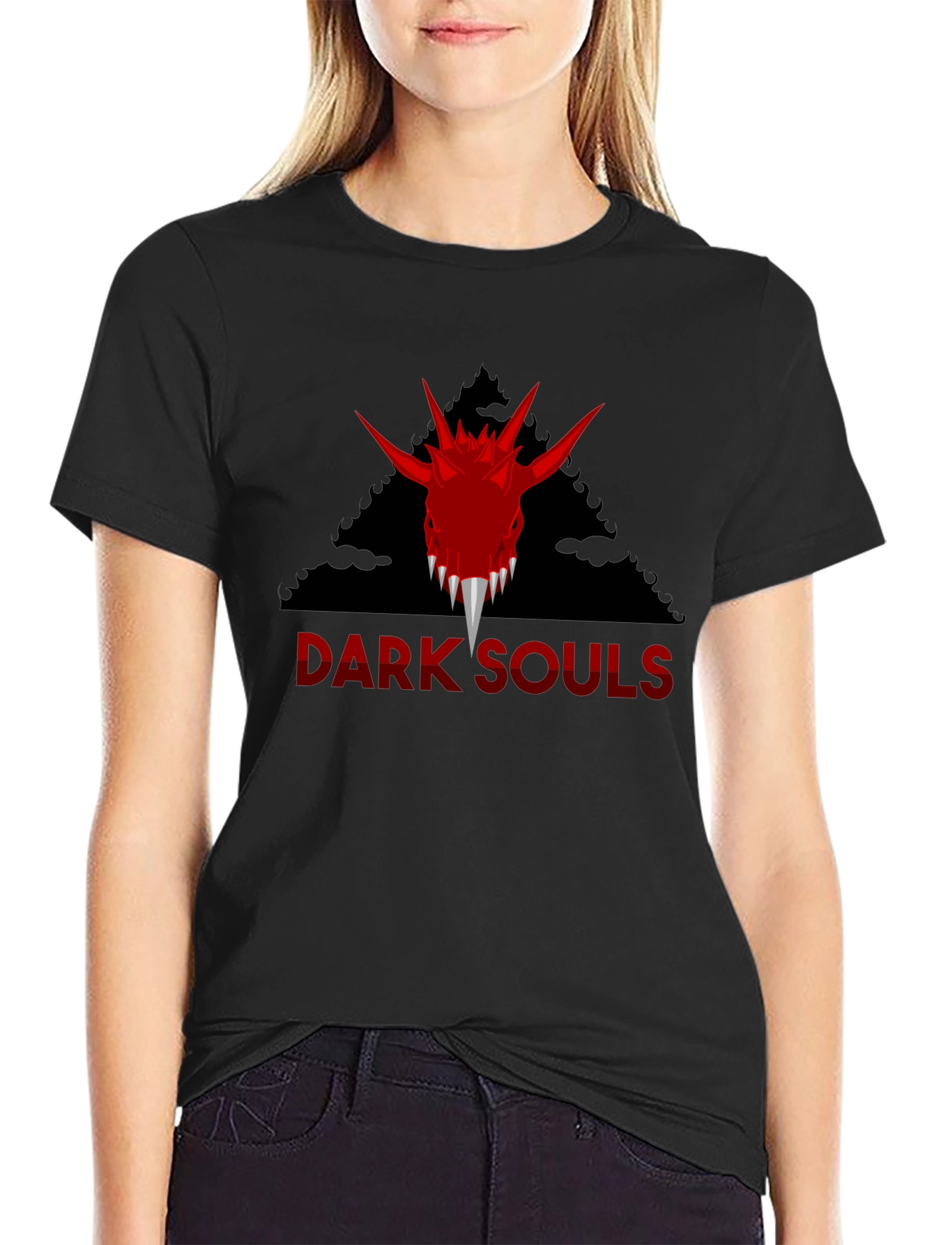 Dark Souls Graphic Tee - Dragon and Logo