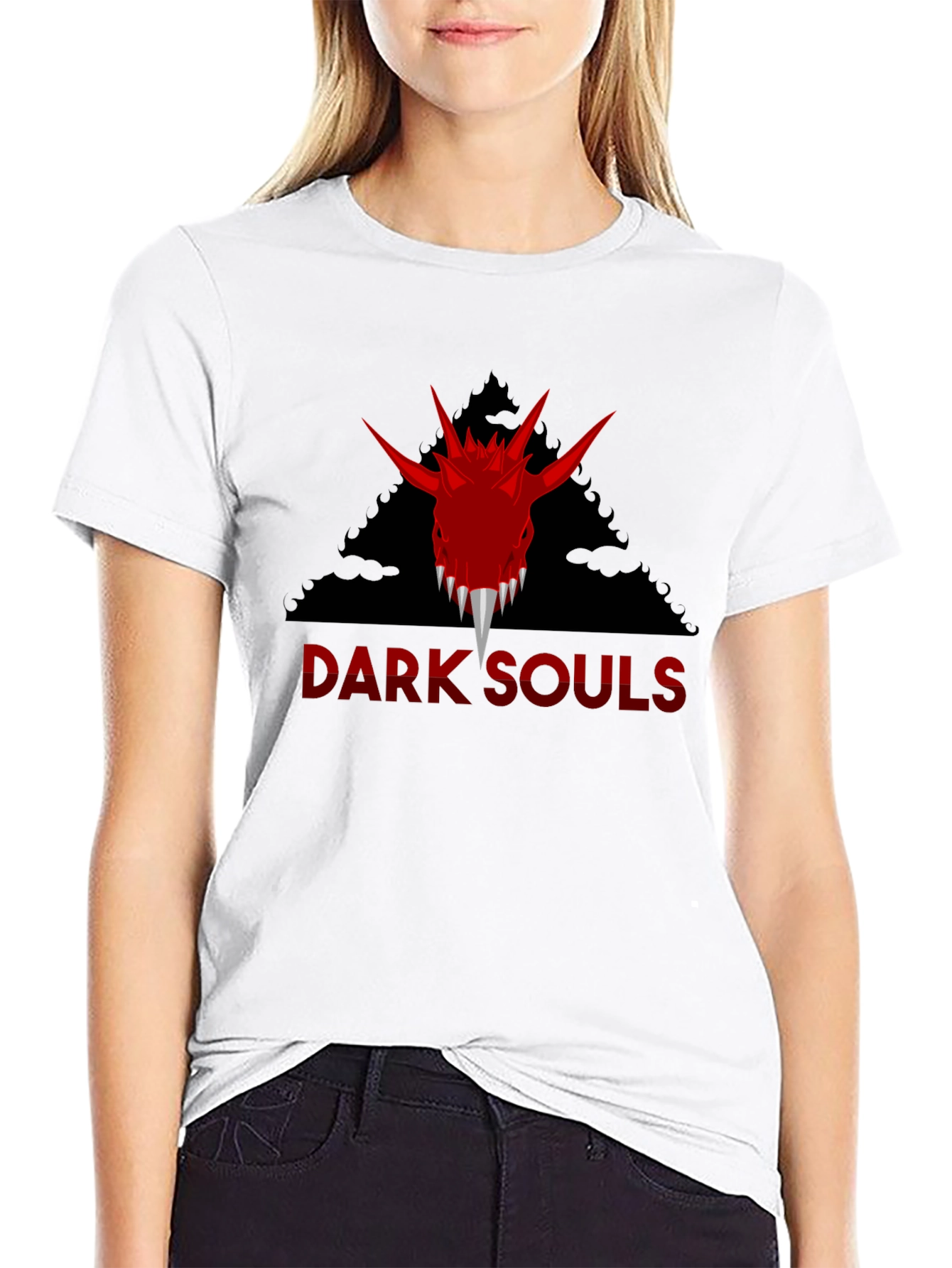 Dark Souls Graphic Tee - Dragon and Logo