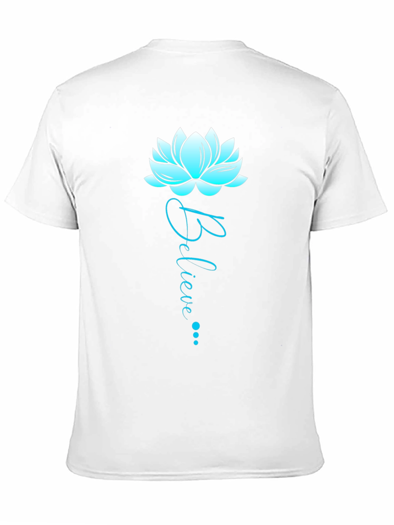 Believe Lotus Graphic Tee - Soft Cotton Blend