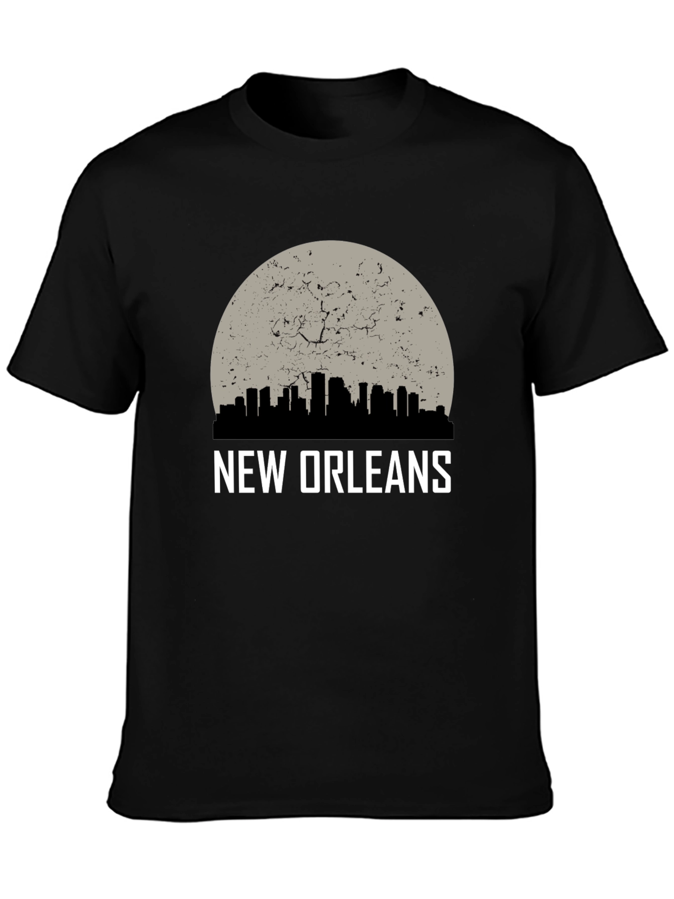 New Orleans Skyline Graphic Tee - Black