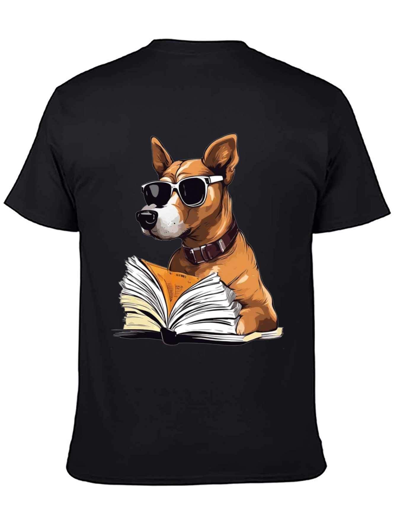 Cool Dog Reading T-Shirt - Book Lover Tee