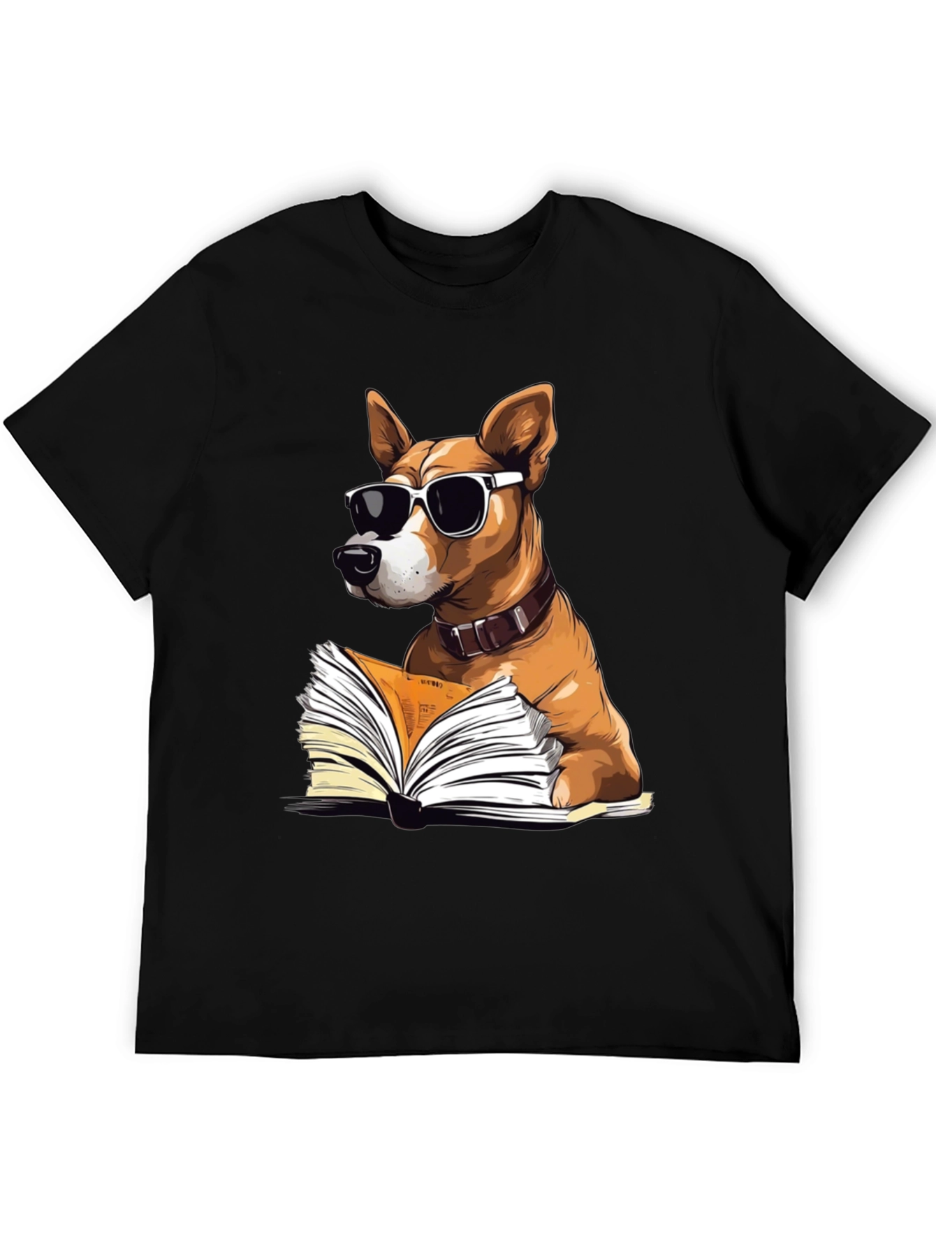 Cool Dog Reading T-Shirt - Book Lover Tee