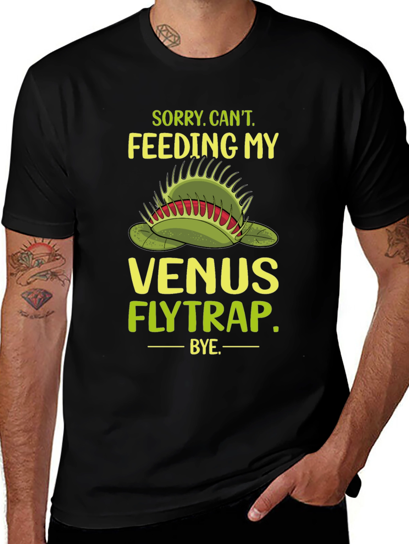 Venus Flytrap Graphic T-Shirt - Funny Plant Lover Tee