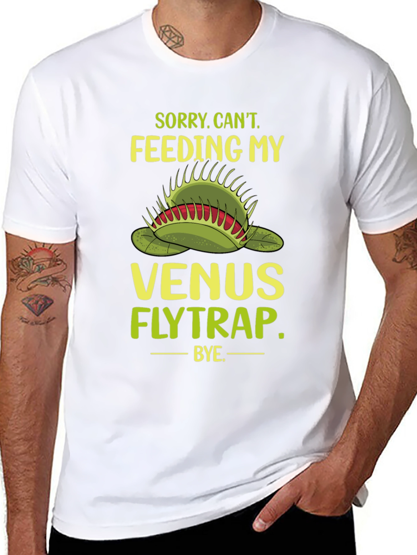 Venus Flytrap Graphic T-Shirt - Funny Plant Lover Tee